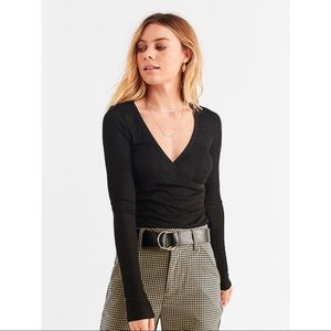 Urban Outfitters Surplice Wrap Top